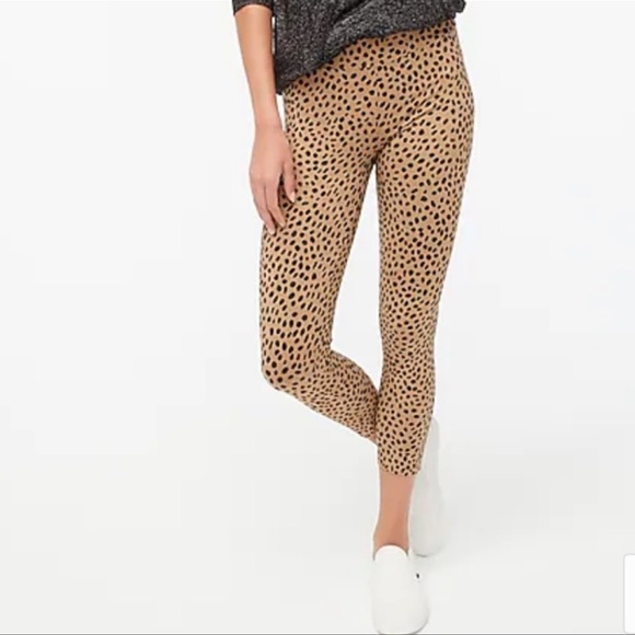 J. Crew Pants - J Crew Cheetah Animal print cropped leggings size small